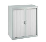 Armoire à rideaux démontables Economique 100 x 90 cm corps gris clair