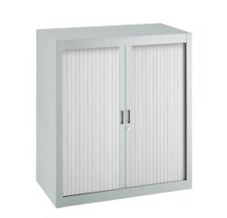 Armoire à rideaux démontables Economique 100 x 90 cm corps gris clair