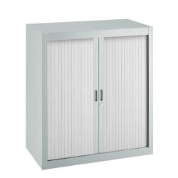 Armoire à rideaux démontables Economique 100 x 90 cm corps gris clair