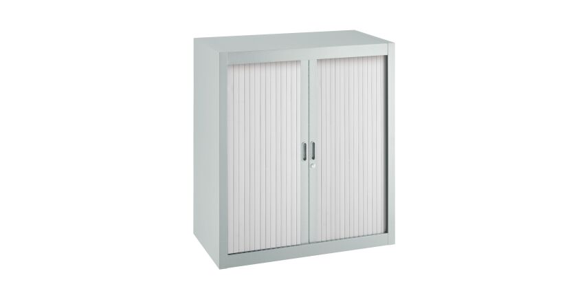 Armoire à rideaux démontables Economique 100 x 90 cm corps gris clair