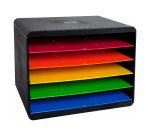 Trieur HORIZON 5 compartiments arlequin Exacompta