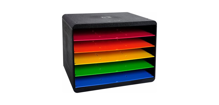 Trieur HORIZON 5 compartiments arlequin Exacompta