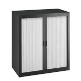 Armoire à rideaux démontables Economique 100 x 90 cm corps noir