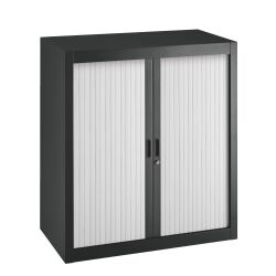 Armoire à rideaux démontables Economique 100 x 90 cm corps noir