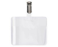 Identificadores con clip Budget 60 x 90 mm - caja de 25