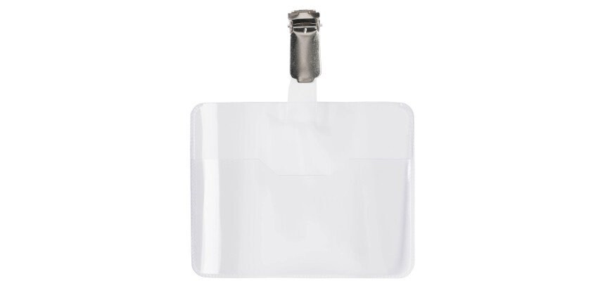 Badge à clip 60 x 90 mm - Boîte de 25