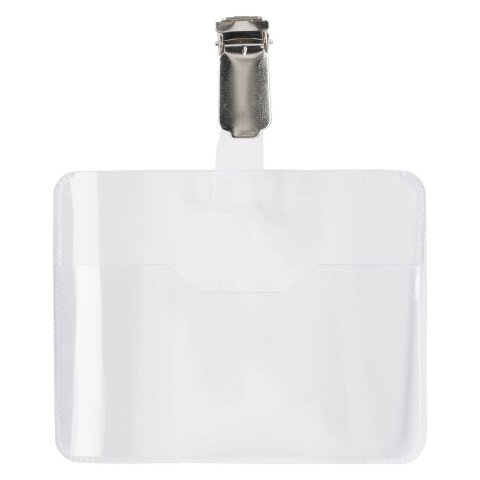 Identificadores con clip Budget 60 x 90 mm - caja de 25