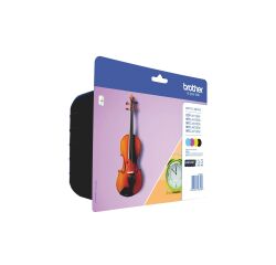 Pack van 4 cartridges Brother LC127XL zwart + kleur