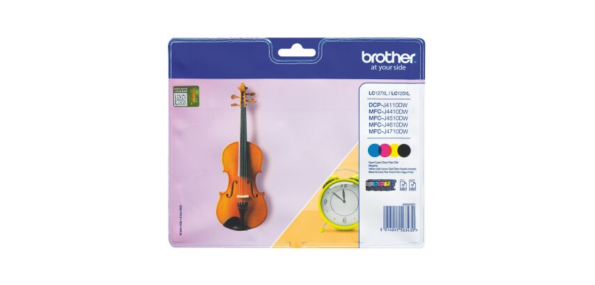 Cartouche encre Brother LC127XL haute capacité pack de 4 couleurs
