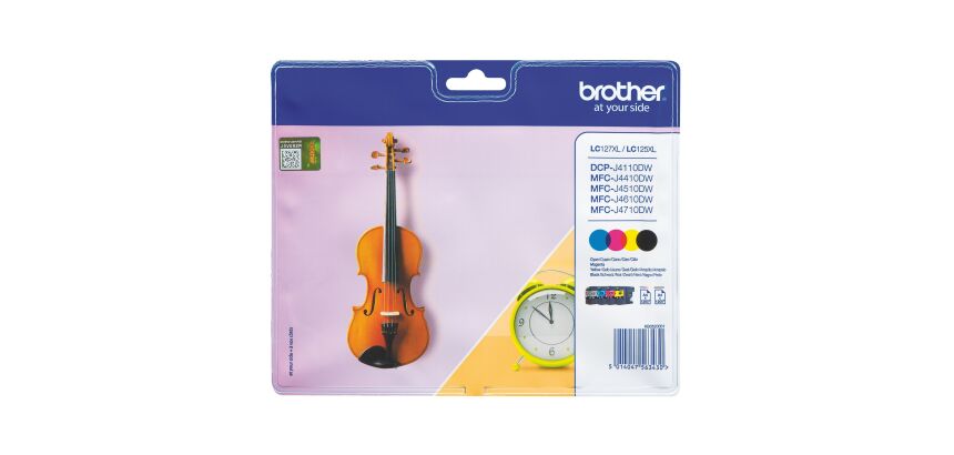 Cartouche encre Brother LC127XL haute capacité pack de 4 couleurs