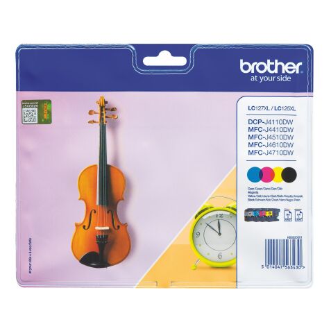 Cartouche encre Brother LC127XL haute capacité pack de 4 couleurs