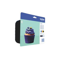 Brother LC123 Pack cartuchos originales negro + tricolor  (4 x 600 páginas)