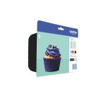 Brother LC123 Pack cartouche de 4 couleurs pour imprimante jet d'encre