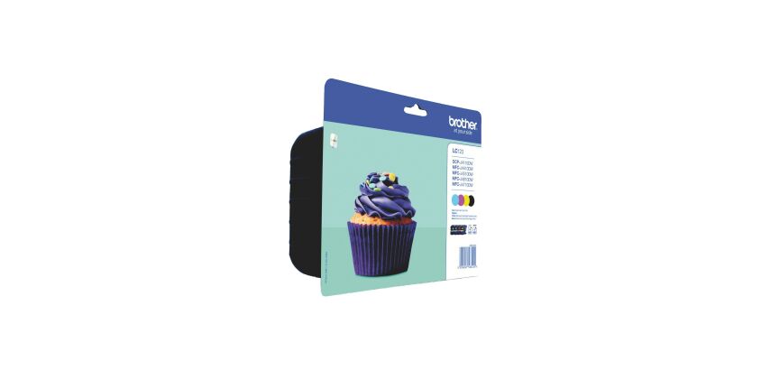 Pack of 4 cartridges Brother LC123 black + color