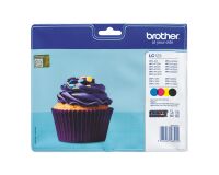 Brother LC123 Pack cartouche de 4 couleurs pour imprimante jet d'encre