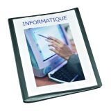 Protège-documents personnalisables Viquel Essentiel Recyclé polypropylène translucide A4 20 pochettes - 40 vues - couleur