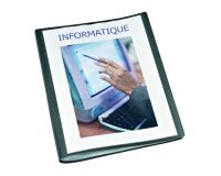 Customizable document protector, extra thin, 20 pockets