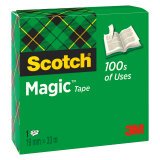 Scotch Magic invisible clear tape 19 mm x 33 m