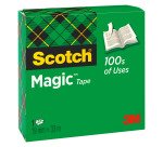 Ruban adhésif Scotch Magic 19 mm x 33 m invisible