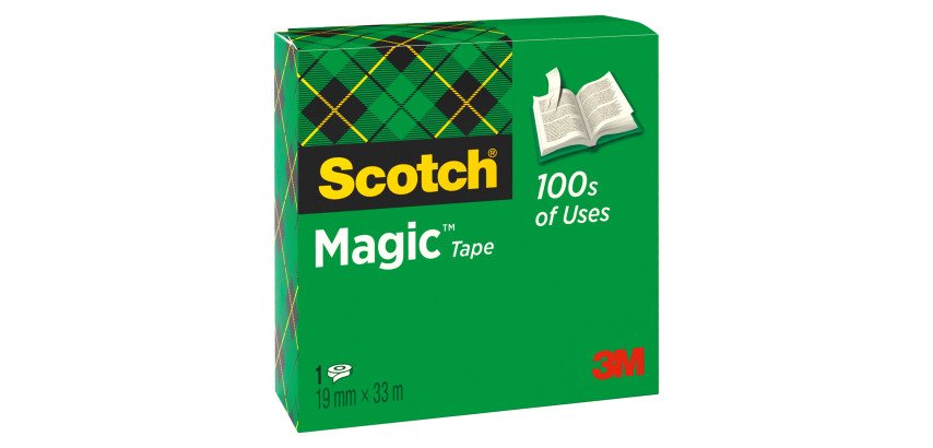 Ruban adhésif Scotch Magic 19 mm x 33 m invisible