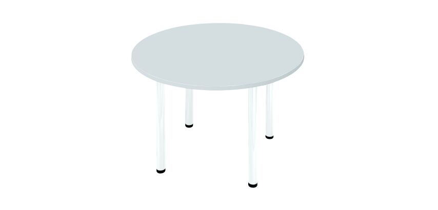 Table de réunion 4 piètements tube métal Excellens