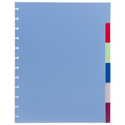 Set of 6 multicoloured neutral dividers A4 Viquel plastic