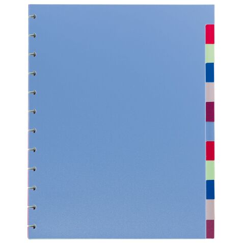 Set of 12 multicoloured neutral dividers A4 Viquel plastic