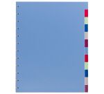 Intercalaires à onglets couleurs Viquel - paquet de 12