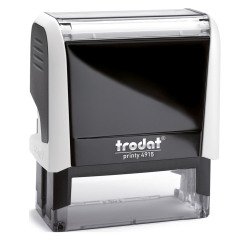 Trodat Printy 4915 sello con texto personalizable 8 líneas 70 x 25 mm monocromo