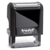 Trodat Printy 4910 sello con texto personalizable 2 líneas 26 x 9 mm monocromo