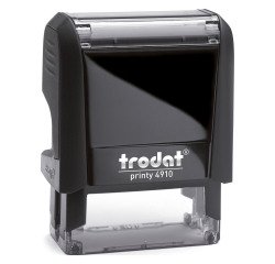 Trodat Printy 4910 sello con texto personalizable 2 líneas 26 x 9 mm monocromo