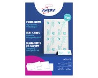 Chevalet porte-nom Avery papier 45 x 120 mm - Boîte de 40