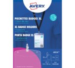 Boîte de 10 badges géants Avery avec lacets - 148 x 105 mm