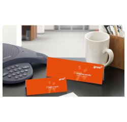 Chevalet porte-nom Avery papier 45 x 120 mm - Boîte de 40