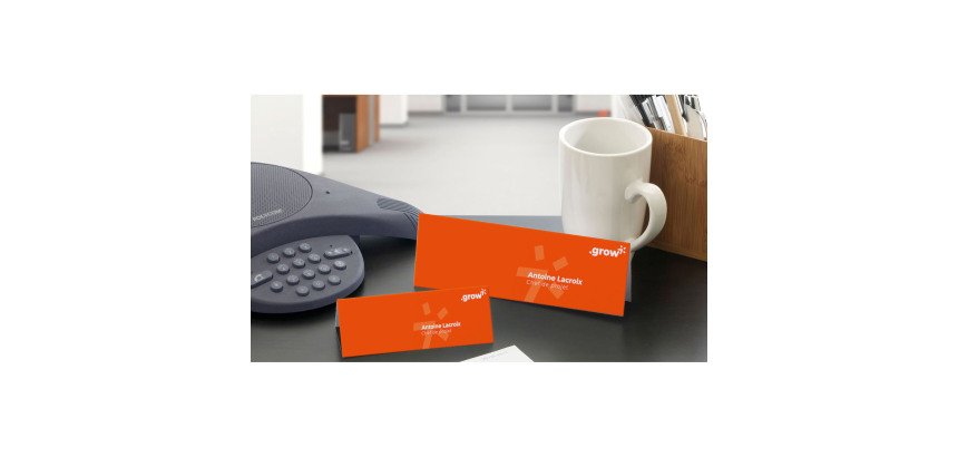 Lot de 40 chevalets porte-nom Avery papier 120 x 45 mm