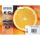 Epson 33 Pack cartouche noire + noire photo + 3 couleurs pour imprimante jet d'encre