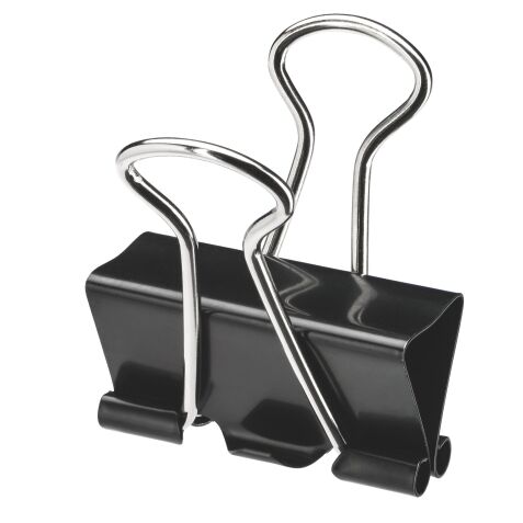 Pince double clip noire 51 mm - Boîte de 10