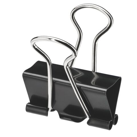 Pinza doble clip negra 51 mm Caja de 10