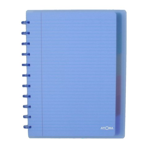 Cahier spirale Atoma combiné 24 x 29,7 cm- blanc ligné - 120 pages