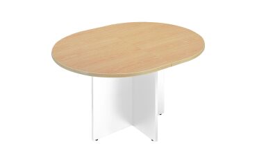 Modulaire vergadertafel L140 cm Excellens kruis onderstel