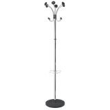 Portemanteau Alba 6 doubles patères métal chromé