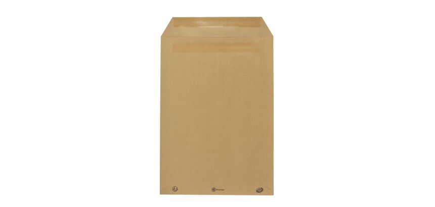Bruneau - Pochette kraft milleraies brun 229 x 324 mm 90 g sans fenêtre - Boîte de 250