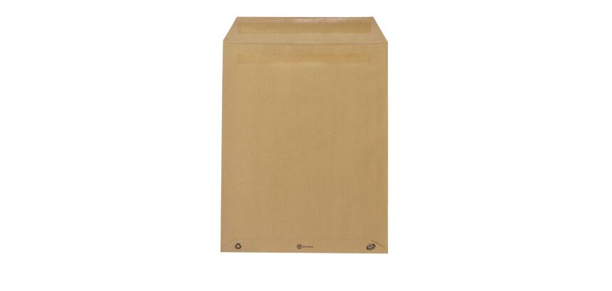 Bruneau - Pochette kraft milleraies brun 260 x 330 mm 90 g sans fenêtre - Boîte de 250