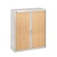 Armoire à rideaux gris démontable H 136 x L 120 cm