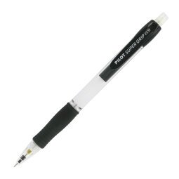 Portemine rechargeable Supergrip Pilot pointe 0,5 mm HB transparent/noir