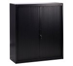 Armoire à rideaux noir démontable 136 x 120 cm