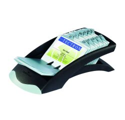 Fichero para tarjetas de visita Visifix Desk Durable Negro
