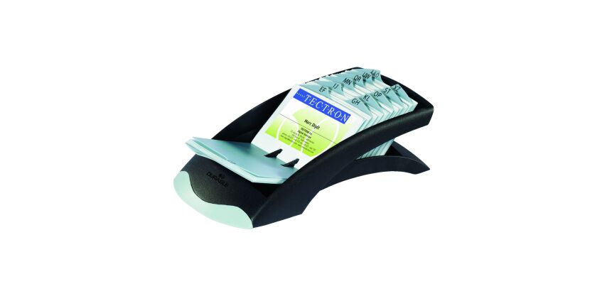 Organizer box for 200 business cards, black