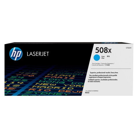 Toner HP 508X hoge capaciteit kleuren voor laserprinter