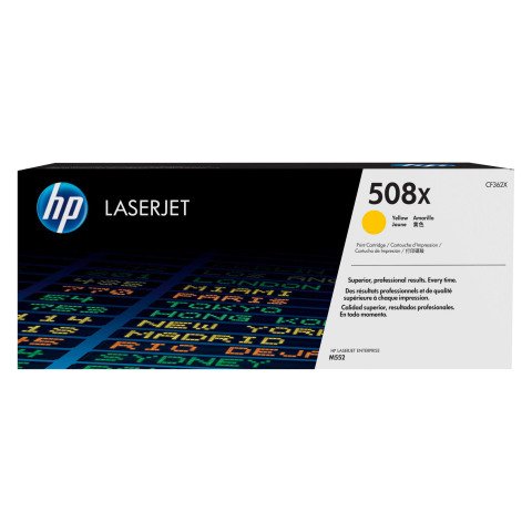 HP 508X TÓNER CF362X 9500 PÁGINAS AMARILLO